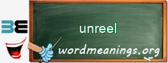 WordMeaning blackboard for unreel